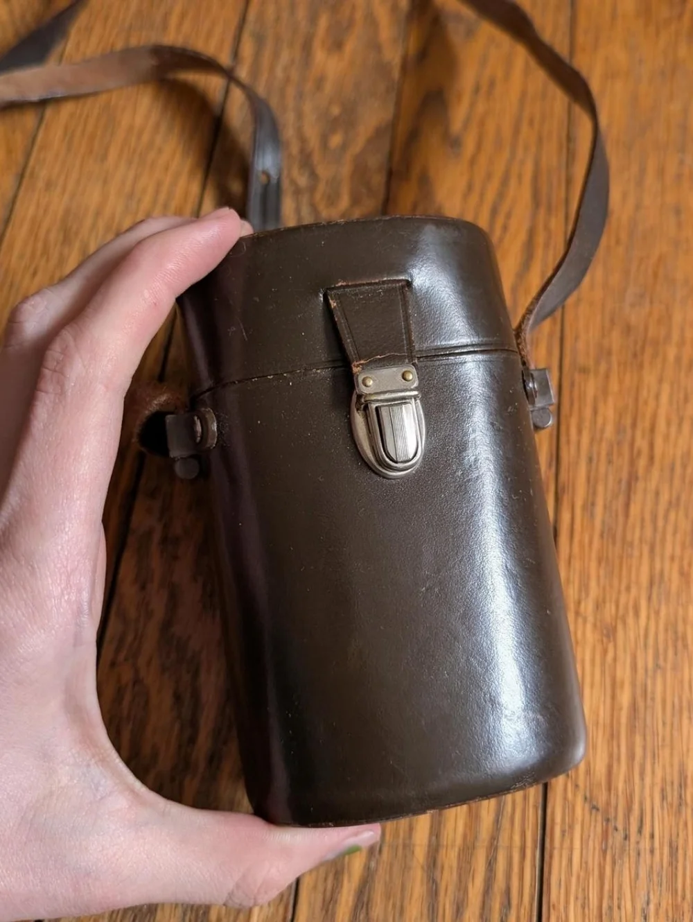 Vintage Leather German Zeiss Ikon Binoculars Case